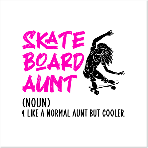 skateboard aunt Wall Art by Jabinga